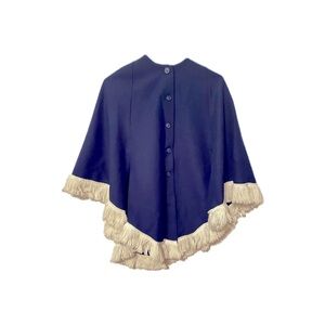 Women's Blue Cape Jacket